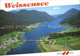 71914327 Weissensee Kaernten Fliegeraufnahme Weissensee - Weissensee