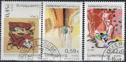 Luxemburg - Gemälde Aus Der Kunstsammlung Der Post (MiNr: 1559/61) 2002 - Gest Used Obl - Used Stamps