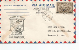 First Official Fight Prince Albert To BEAUVAL Le 21 Mai 34. - Airmail