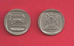 SOUTH AFRICA  1992 Nicely Used 1 Rand Coin - South Africa