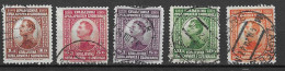 JUGOSLAVIA -1923- ALESSANDRO I°- SERIE 5 VALORI - USATA ( YVERT 150\4 - MICHEL 169\173) - Used Stamps