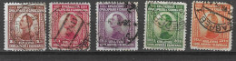 JUGOSLAVIA -1923- ALESSANDRO I°- SERIE 5 VALORI - USATA ( YVERT 150\4 - MICHEL 169\173) - Used Stamps