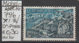 1969 - LUXEMBURG - SM "Landschaften - Echternach" 3 Fr Schw'blau/grünl'blau  - O  Gestempelt - S.Scan (Lux 796o) - Usati