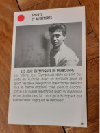 Christian D'Oriola Jeux Olympique De Melbourne Carte De Jeux Sports Et Aventure Escrime - Schermen