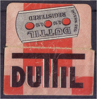 "DUTTIL" Razor Blade Old Vintage WRAPPER (see Sales Conditions) - Lamette Da Barba