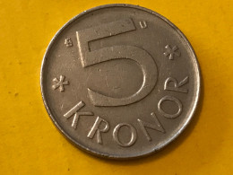 Münze Münzen Umlaufmünze Schweden 5 Kronen 1976 - Suède