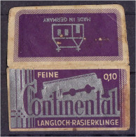 "CONTINENTAL" Razor Blade Old Vintage WRAPPER (see Sales Conditions) - Lamette Da Barba