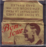 "BON JOUR" Razor Blade Old Vintage WRAPPER (see Sales Conditions) - Hojas De Afeitar