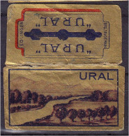 "URAL" Razor Blade Old Vintage WRAPPER (see Sales Conditions) - Rasierklingen