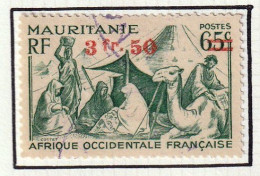 AOF - Mauritanie - Camp, Chameliers - Tb De 1938 Avec Surcharge Rouge : 3F50 - Y&T N° 133 - 1944 - Oblitéré - Usati