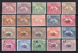 Madagascar, 1908-24 Y&T. 8 / 16, 20 / 30, MH - Postage Due