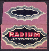 "RADIUM" Razor Blade Old Vintage WRAPPER (see Sales Conditions) - Razor Blades