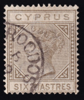 Chipre, 1882-86 Y&T. 21, (P.II.), 6 P. Gris, - Chypre (...-1960)