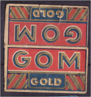 "GOM GOLD" Razor Blade Old Vintage WRAPPER (see Sales Conditions) - Lamette Da Barba