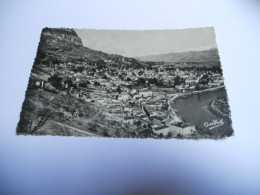 DEP 38 ISERE CARTE ANCIENNE EN N/BL GAUFRE DE 1946 LA TRONCHE  VUE GENERALE L'ISERE ET LES ALPES  EDIT ART ANDRE N°1112 - La Tronche