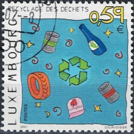 Luxemburg - Cartoon Abfallrecycling (MiNr: 1551) 2001 - Gest Used Obl - Used Stamps