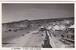 POSTCARD PORTUGAL - SESIMBRA A PRAIA E LARGO DA MARINHA - Setúbal