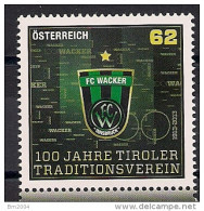 2013 Austria Mi. 3085 **MNH  100 Jahre Fußballverein FC Wacker Innsbruck - Clubs Mythiques
