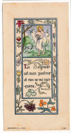 Image Pieuse Ancienne Enluminure Le Seigneur Est Mon Pasteur Editeur Desgodets - Devotion Images