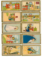 Lot De 10 Images Pieuses Anciennes Illustrateur BF - Devotieprenten