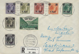 Luxembourg - Luxemburg - Lettre Recommandé 1941  An Herrn Fritz Thinnes , Saarbrücken - Covers & Documents