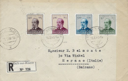 Luxembourg - Luxemburg - Lettre Recommandé 1947  Série Michel Lentz , Caritas - Brieven En Documenten