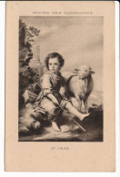 Image Pieuse Ancienne SAINT JEAN Oeuvre Des Campagnes Jésus Enfant Agneau - Andachtsbilder