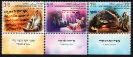 Israel - 2023 - Festivals - Mint Stamp Set With Tabs - Unused Stamps