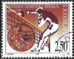 JUGOSLAVIA -1996 - OLIMPIADI ATLANTA - VOLLEY - D 2,50 - USATO ( YVERT 2653 - MICHEL 2796) - Oblitérés