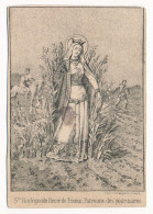 Image Pieuse Ancienne XIXe Sainte Radegonde Reine De France Patronne Des Poitrinaires Editeur Imprimerie Tourangelle - Images Religieuses