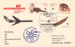 GDR - ENVELOPE 1987 WWF - 3x /4492 - Buste - Nuovi