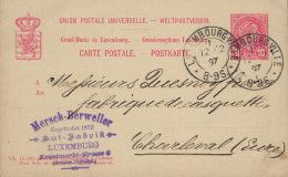 Luxembourg - Luxemburg - Carte - Postale - 1897  -  Cachet Luxembourg - Postwaardestukken