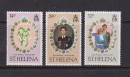 SAINT HELENA    1981    Royal  Wedding    Set  Of  3       MH - Saint Helena Island