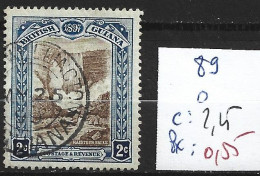 GUYANE 89 Oblitéré Côte 2.25 € - British Guiana (...-1966)