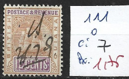 GUYANE 111 Oblitéré Côte 7 € - British Guiana (...-1966)