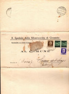 1945 Raccomandata Da Grosseto Per Padenghe - Marcophilie
