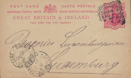 Luxembourg - Luxemburg - Carte - Postale  -  1901  -  Cachet Luxembourg-Gare - Interi Postali