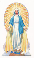 Image Pieuse Ancienne Sainte Marie Système à Plier Et Poser - Devotieprenten