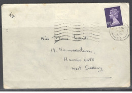 Great Britain - United Kingdom. Stamp Sc. 630A On Letter, Sent From  Aberdeen On 17.01.1974 To Germany. - Brieven En Documenten