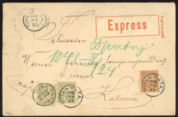 DUNAPATAJ 1903. Expressz Levél Kalocsára Külldve - Storia Postale