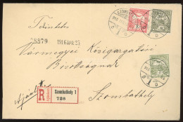 SZOMBATHELY 1916. Szép, Helyi Ajánlott 22f-es Levél - Cartas & Documentos