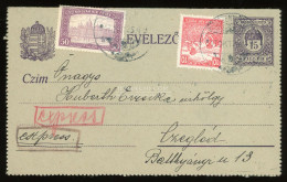 PESTSZENTERZSÉBET 1917. Expressz Kiegészített Zárt Díjjegyes Lap Ceglédre - Storia Postale