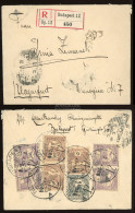 BUDAPEST 1900. Ajánlott Levél Nyolcbélyeges Bérmentesítéssel Klagenfurtba - Brieven En Documenten