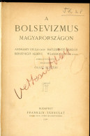 GRATZ Gusztáv (szerk.): A Bolsevizmus Magyarországon. Andrássy Gyula Gróf, Matlekovits Sándor, Berzeviczy Albert, Wlassi - Old Books