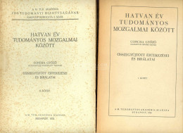 CONCHA Győző : Hatvan Év Tudományos Mozgalmai Között I-II 1928-35. 645p + 664p Jó állapotban, A II.k Felvágatlan. Egyben - Alte Bücher