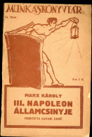 MUNKÁSKÖNYVTÁR 14. MARX Károly: III. Napoleon államcsínye Bp.1919 - Alte Bücher