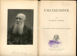 KLAPKA György: Emlékeimből. Függelékül: Gróf Teleki László Levelei. Bp. 1886.1 T. (Klapka Arcképe),626p, Korabeli Lifegő - Old Books