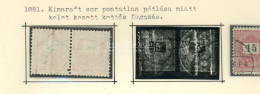 1881. Kettős Fogazás - Lettres & Documents