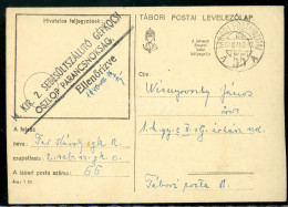 II. VH. 1940 Tábori Levlap, 2. Sebesültszállító Gépkocsi Oszlop Parancsnokság Bélyegzéssel - Covers & Documents