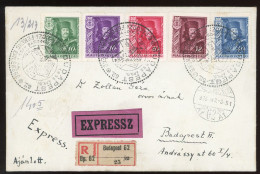 BUDAPEST 1935. Helyi Expressz Levél A Rákóci Sorral, Alk. Bélyegzéssel - Cartas & Documentos